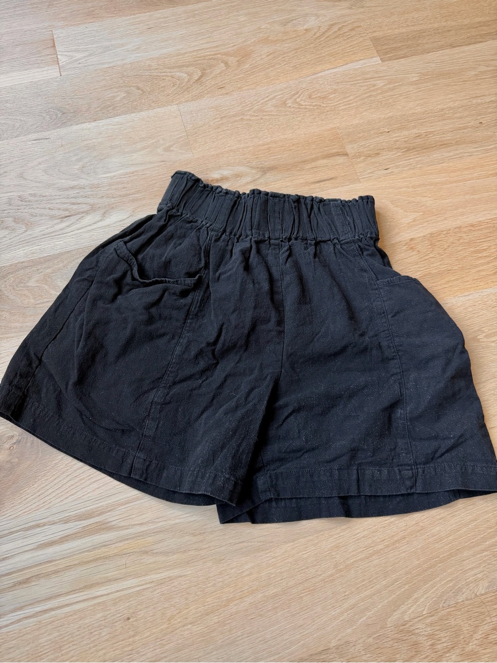 Ozma of California high-waist utility shorts